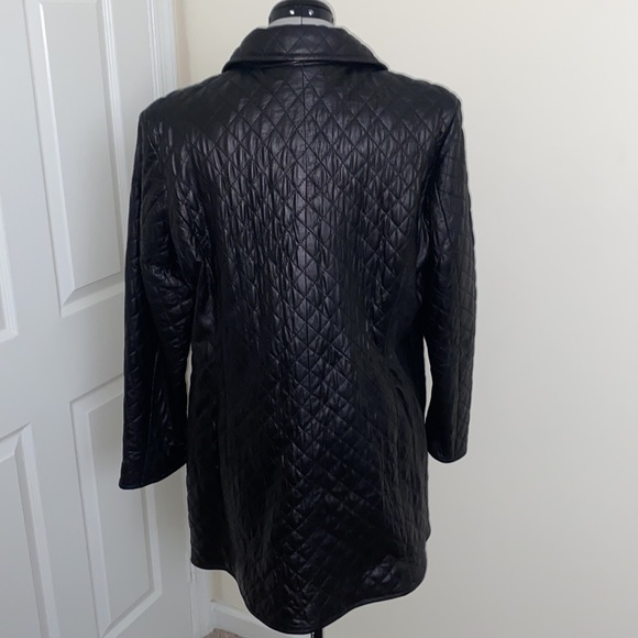 SOLD! Neiman Marcus 100% Lamb Leather Coat - Picture 5 of 8